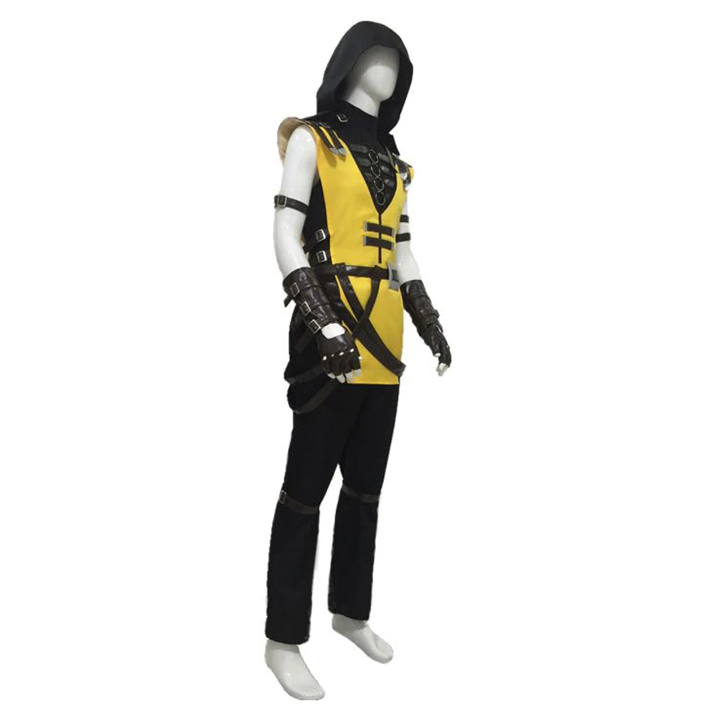 Костюм для косплея скорпиона из игры морталь Hanzo Hasashi мужские костюмы на Хэллоуин