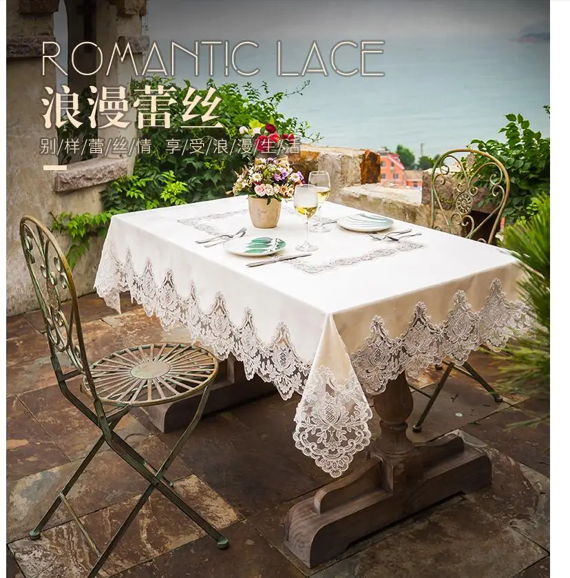 Американская Роскошная вышитая скатерть, золотой бархат, стол, обеденный стол, покрытие, цветок, скатерть, кружево, кофе, для дома, утолщенная
