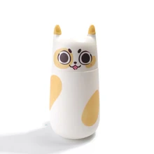 Cartoon Cat thermo mug 310ml Children Women Gift Cup White Thermoses Glass Bottle for Child Christmas