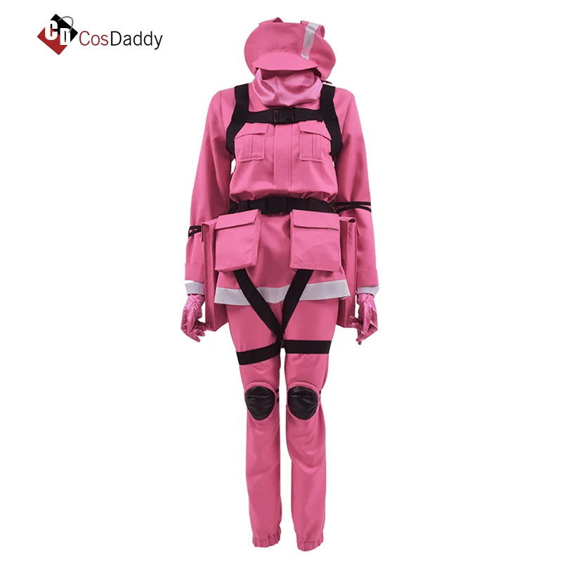 

Gun Gale Online Cosplay Costume VRMMO GGO Pitohui BoB Sword Art Online SAO Pink Clothes Hot Game CosDaddy