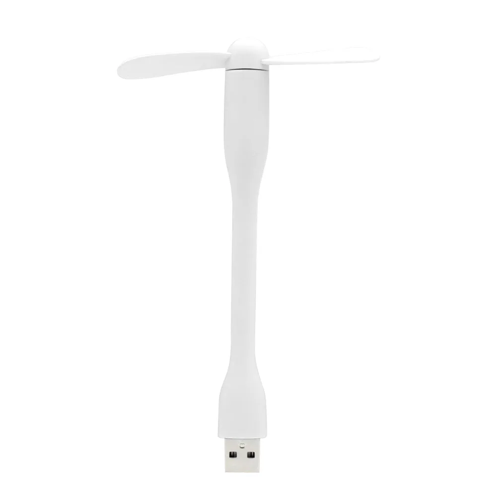Портативный 6 цветов мини охлаждающий USB вентилятор Micro USB 2,0 вентиляторы гибкий летний гаджет Высокое качество для планшетов power Bank ноутбуков - Цвет: White