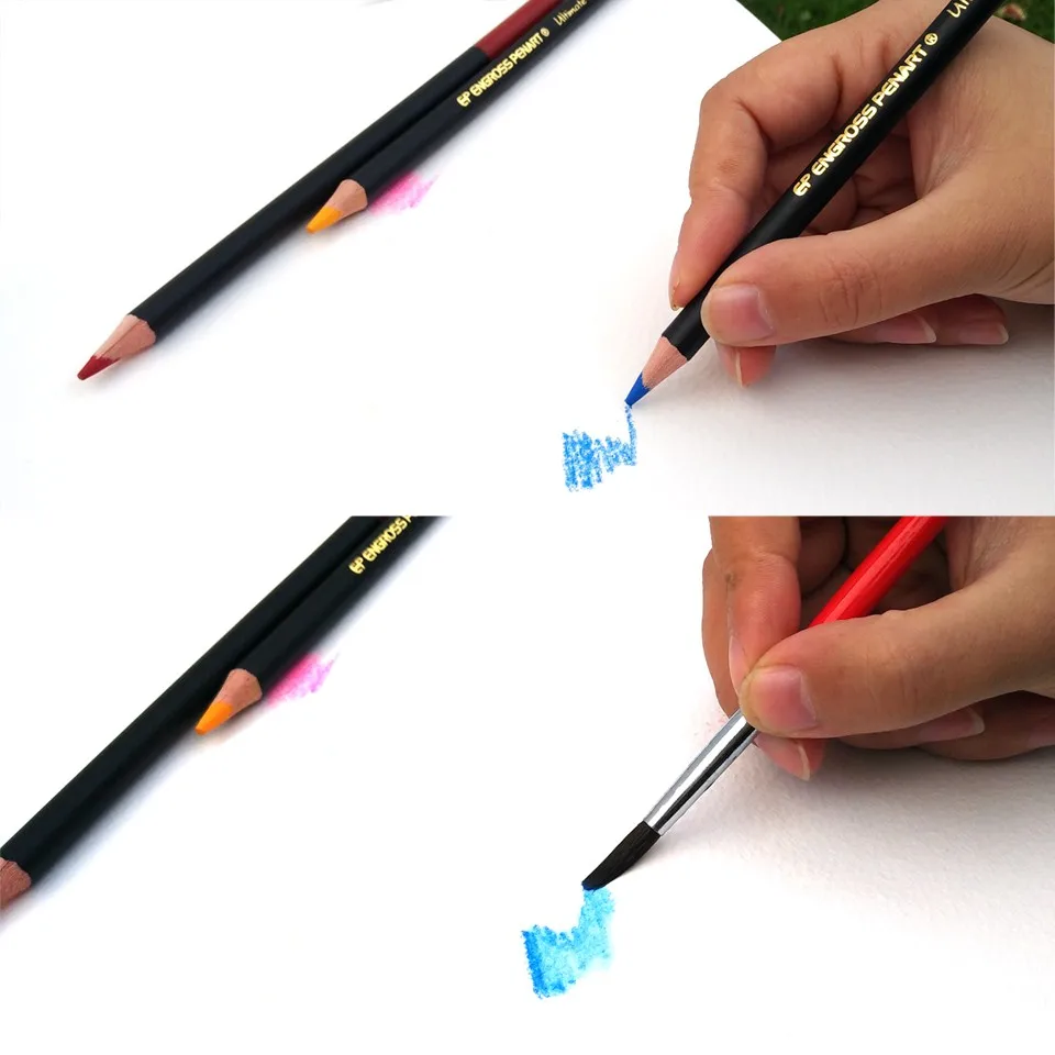 120 Coloured Pencils Watercolor Set Peroci-7