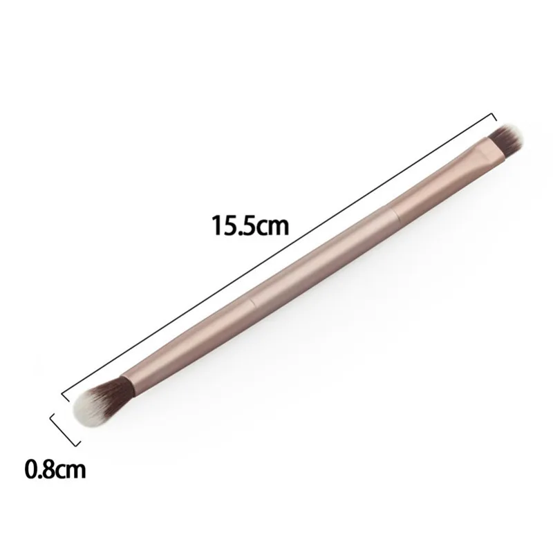 eye double head brush eyeshadow eyebrow eyelashes brush Nylon hair professional Cosmetics make-up brush Makeup Tool (4)