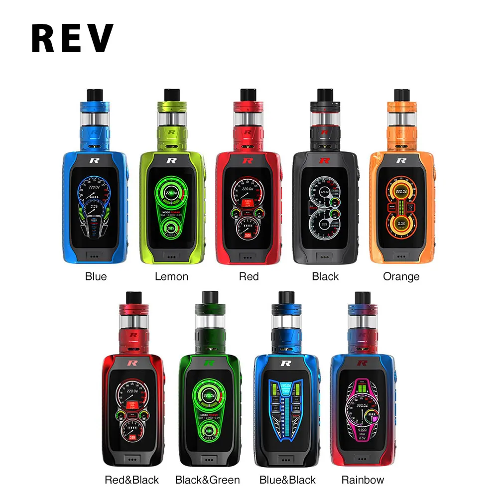 

Original REV Phantom 220W Kit with 5ml Drift II Tank & 2.8 Inch LCD Screen No 18650 Battery e-cigarettes Vape Vs Revenger X Kit