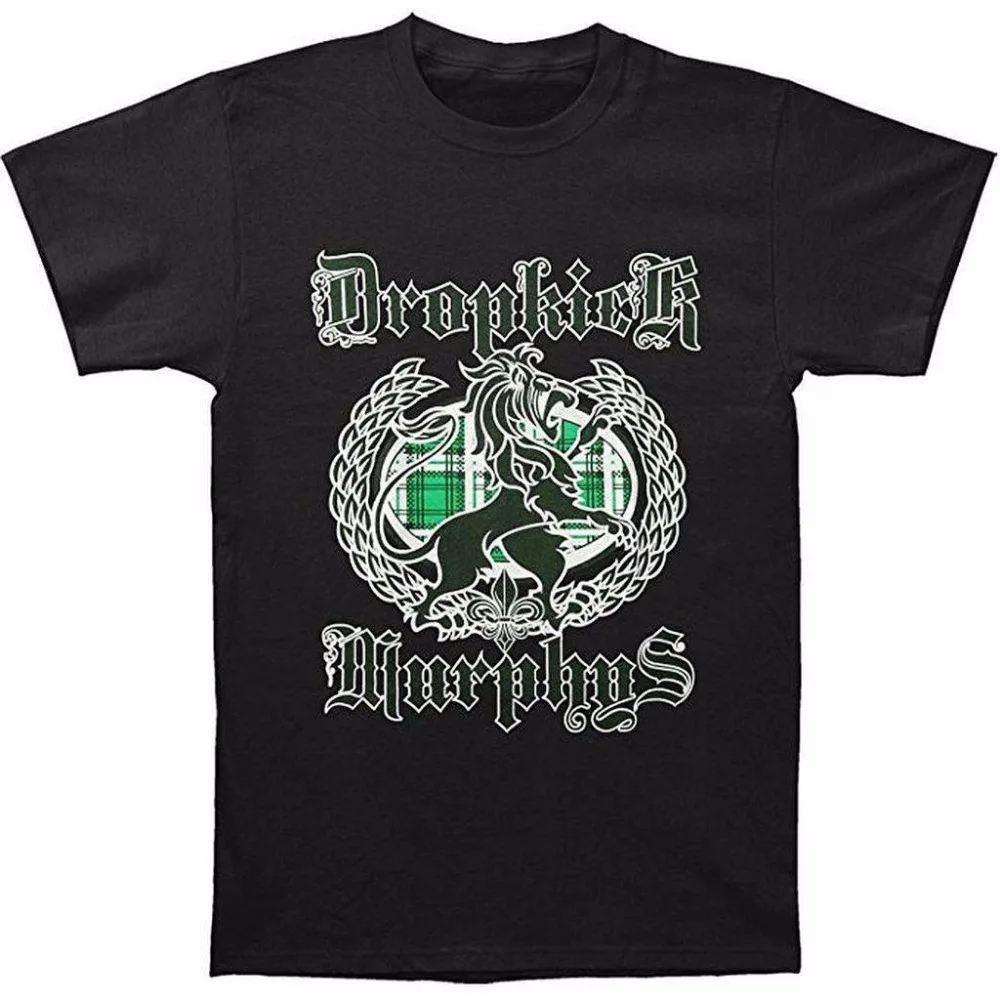 Dropkick Murphys Лев плед Мужская футболка SM, MD, LG, XL, XXL Новый