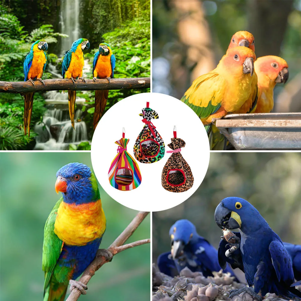 Для птиц попугаев окунь гамак-палатка зимнее теплое гнездо Cockatiels Conure подвесной дом складной и портативный RT99