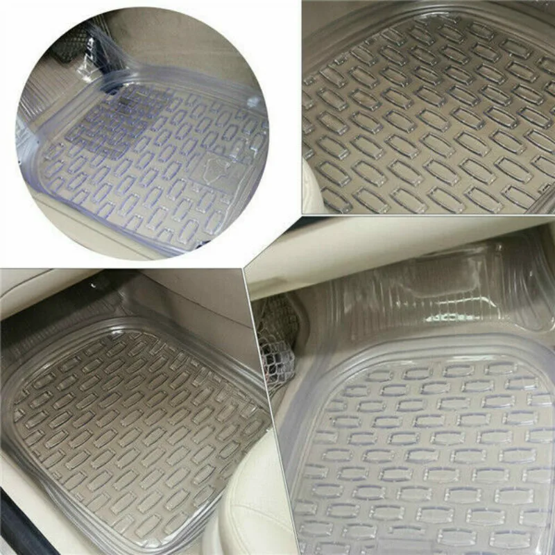 5 шт./компл. автомобильный коврик для пола прозрачные ПВХ коврики для ног прозрачный коврик износостойкий
