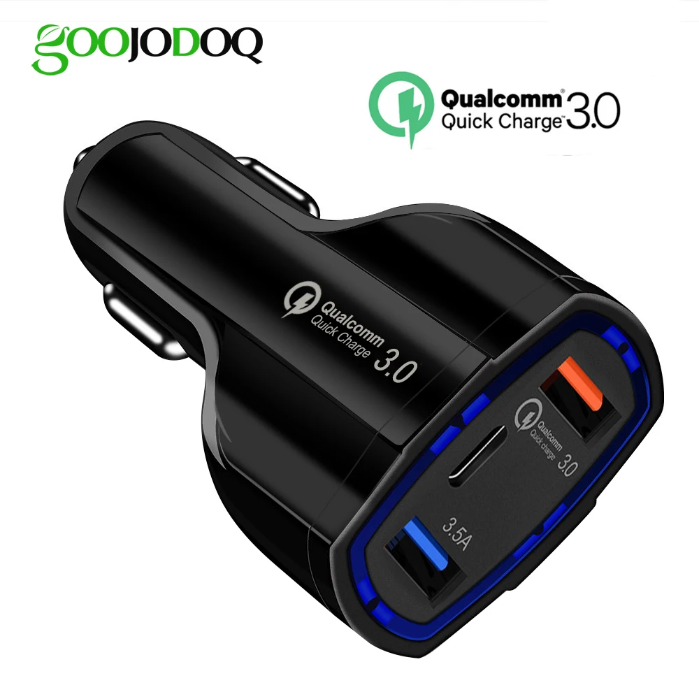 

Dual USB C PD Quick Charge 3.0 mini usb car charger for mobile phone charger for car fast phone charger for huawei iphone xiaomi