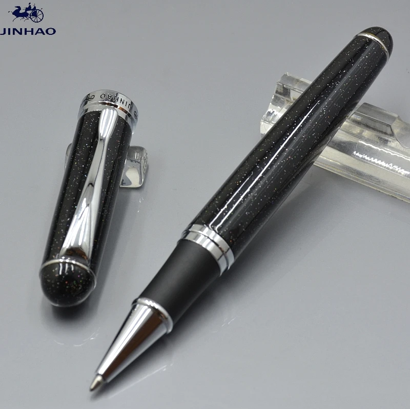 

Luxury JINHAO X750 cute Shimmering black Roller ball pen school office stationery brand Business gift writing refill pens MB02