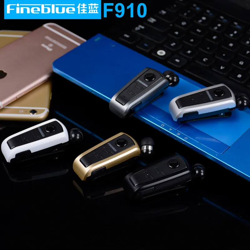 Fineblue F910 Wireless Bluetooth V4.1 Headset In-Ear Vibrating Alert Wear Earphone Retractable Clip-on Earphone For Smart Phone (9)