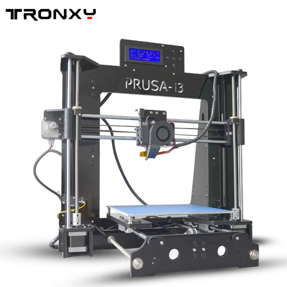 Tronxy X6D Acrylic Structure Size 220 220 180mm Double Fans DIY 3D Printer Kit With 1
