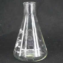 1000 мл широкая горловина из боросиликатного стекла коническая колба Erlenmeyer для химической лаборатории