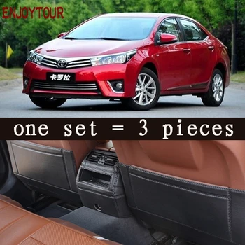 

Leather car-styling accessories Kids Car Auto Seat Back Protector Cover For toyota corolla altis 2014 2015 2016 2017 2018
