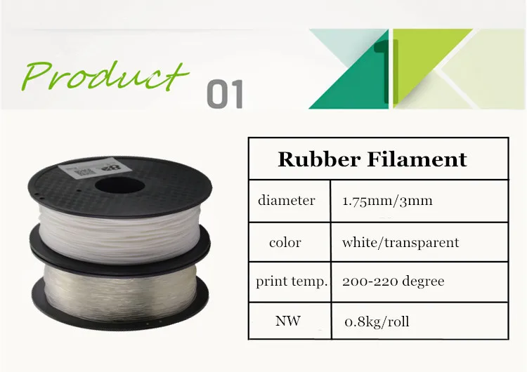 NW 0,8 кг 1,75 мм/3 мм Резиновый ТПУ нити для 3d принтера
