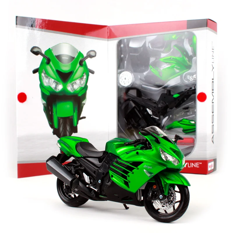 Modello MOTO 1:18 BMW S 1000 RR verde di Maisto