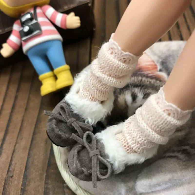 1 пара кукольных носков Blyth кружевные вязаные носки для Azone Momoko OB 1/6 кукольная одежда аксессуары игрушки