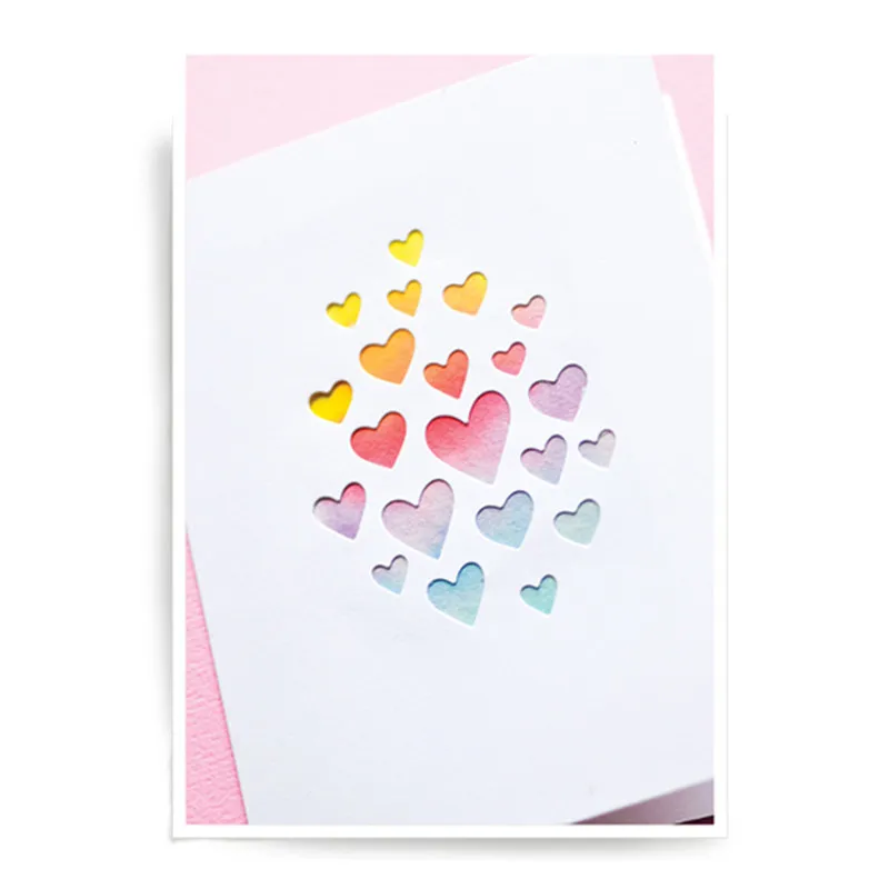 

YaMinSanNiO Dies Cutting Heart Plate Cover Metal Cutting Die for Life DIY Scrapbooking Album Card Paper Crafts Diecuts Embossing