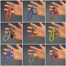 2019 Fashion New Toys Keychain Marvel Captain America Iron Man Key Ring Kids Wonder Women Key Chain Bag Pendant Jewelry