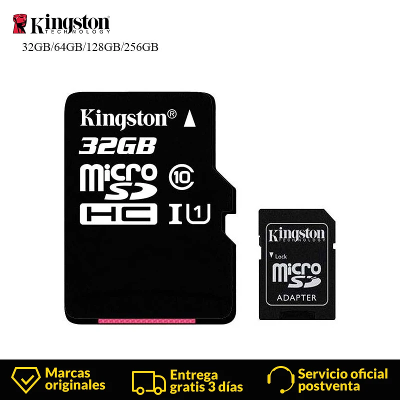 Дешевый Kingston Технология Micro SD карта 32 GB 16 ГБ, 64 ГБ и 128 Гб памяти MicroSDHC карты Class10 UHS I TF карты дощечка для записей с адаптером SD