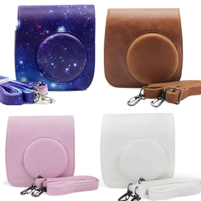 

Mini 25 26 Starry Sky Camera Case PU Leather Shoulder Bag Protective Cover For Fujifilm Instax Mini25 26