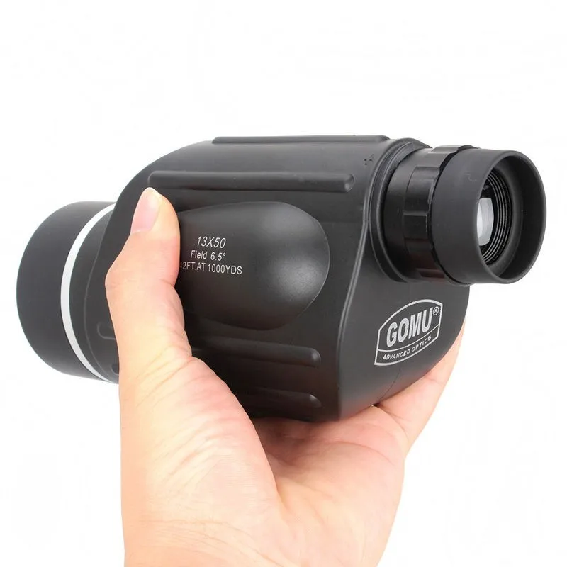 GOMU-13x50-Handheld-Spotting-Scope-Monoculars-Telescope-w-Cell-Phone-Adapter-Accu-Grip-Handheld-Tripod-for