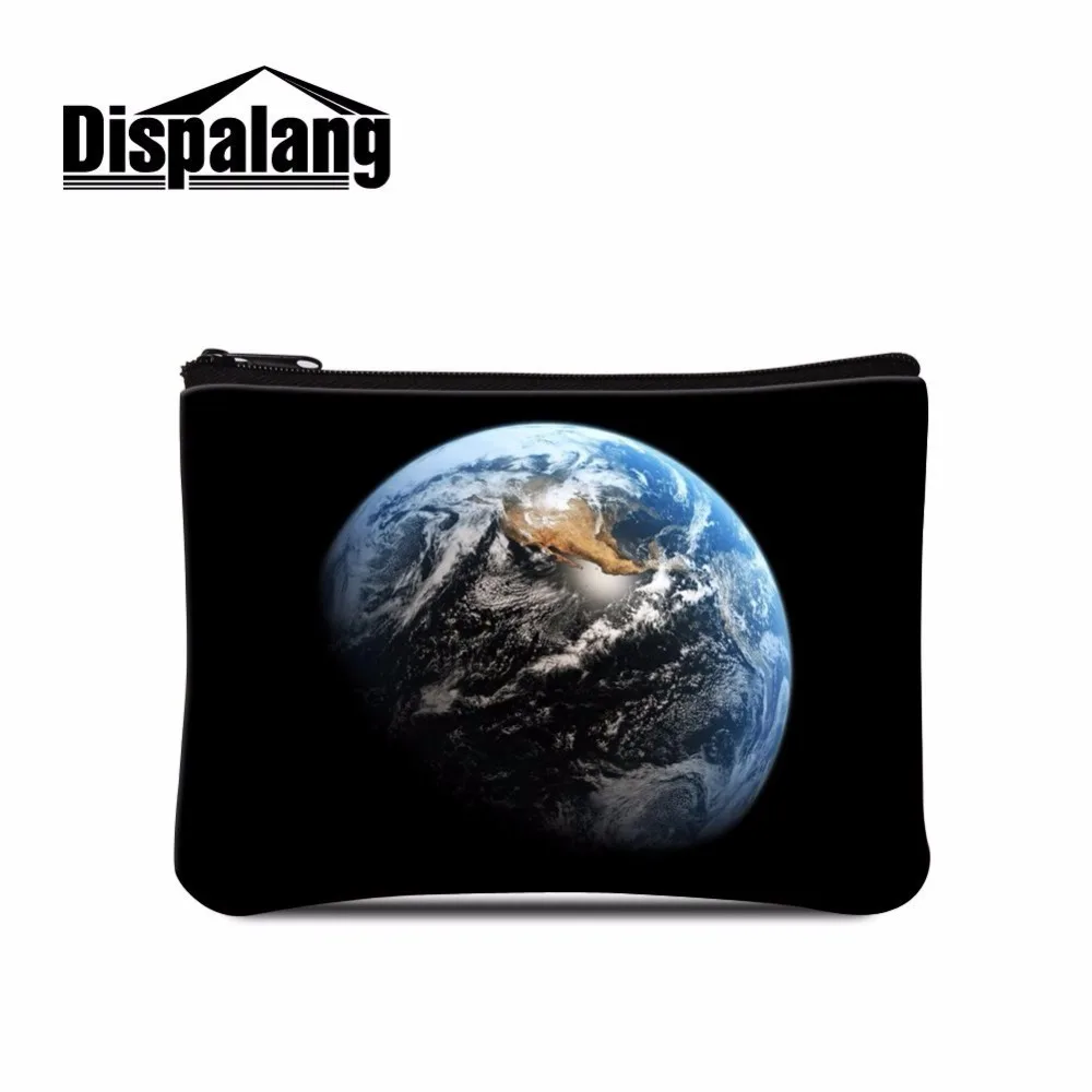 Dispalang novelty zipper coin purse wallet mini bag universe space