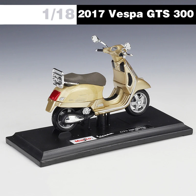 Модели мотоциклов Maisto 1:18 VESPA GTS 300 2017 модели для велосипеда литье под давлением