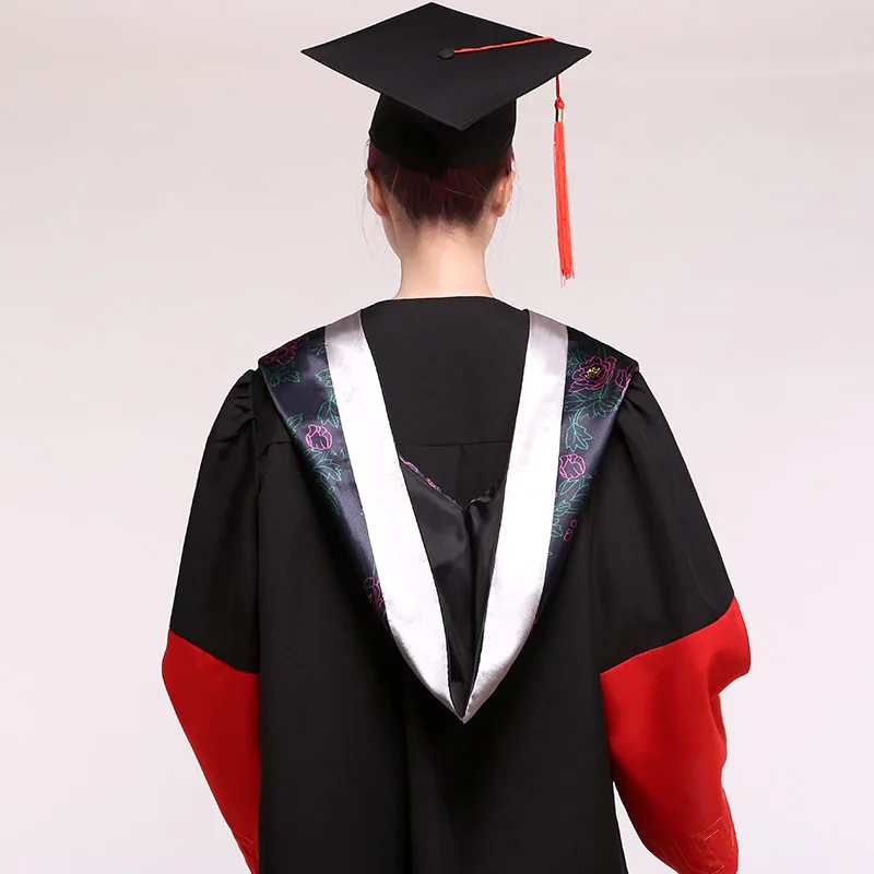 Магистерская степень мантия костюм и Кепка выпускника университета одежда мантия академическая одежда и одежда для выпускного колледжа