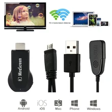 DOITOP 1080P MiraScreen WiFi Display Receiver Wireless Screen mirroring TV receiver AV TV Dongle DLNA Airplay Miracast HDMI