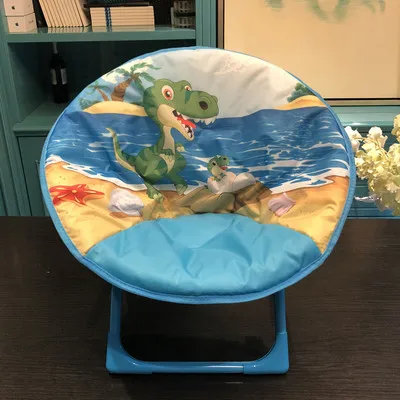 Луи Мода детский стул Луна солнце ленивый ребенок спинки складной обучения мультфильм скамейка детский сад - Цвет: Dinosaur