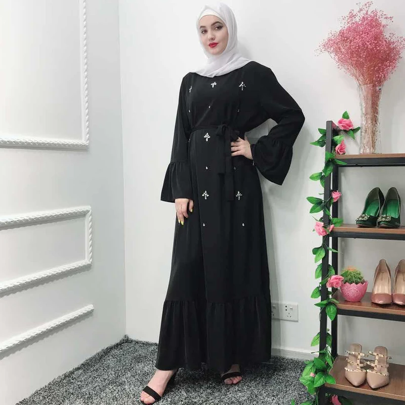 Абая для женщин 2019 abaya Дубайский Мусульманский платье хиджаб Caftan Arabe марокканский кафтан Турецкая мусульманская одежда одеяние мусульмане