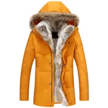 Толстая мужская зимняя куртка-пуховик с капюшоном и шерстяной подкладкой, мужские Длинные парки, женские пуховые пальто с меховым воротником, ветровка, роскошная зимняя куртка