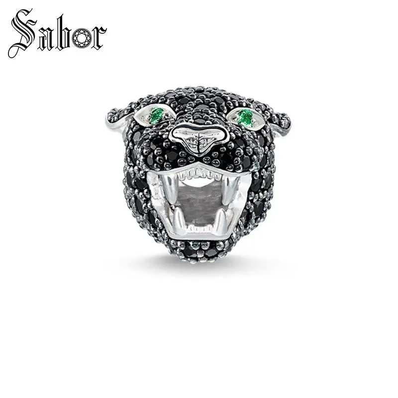 

Black Panthers Zirconia Paved Karma Beads Most Fashion DIY Beads for Jewelry Making Fit Bracelet Necklaces for Women Men thomas