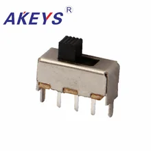20PCS SS-12F44 1P2T Single pole double throw slide switch verticle type 3 pin with 2 fixed pin DIP toggle switches 20PCS SS-12F44 1P2T Single pole double throw slide switch verticle type 3 pin with 2 fixed pin DIP toggle switches