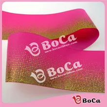 100 ярдов " 75 мм золото маленьких точек Голограмма печатная корсажная лента принять заказ и