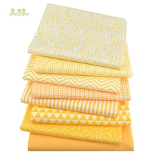 Chainho, Желтая серия геометрических узоров, печатная саржевая хлопчатобумажная ткань, для поделок шитья ребенка и детей лист, подушка, материал