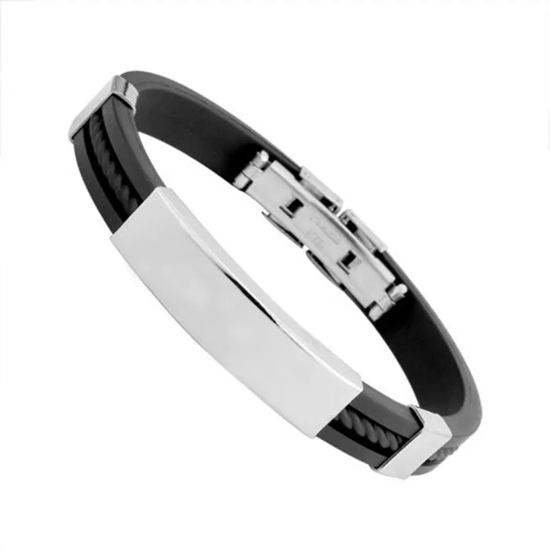 Stainless Steel Silicone Bracelet2