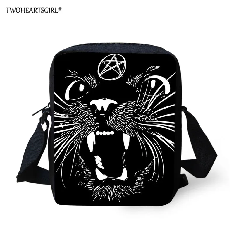 Twoheartsgirl 3 шт./компл. милые черная кошка печать школьные сумки для детей начальной школы для девочек большой Ёмкость книжные сумки сумка-портфель - Цвет: L5069E