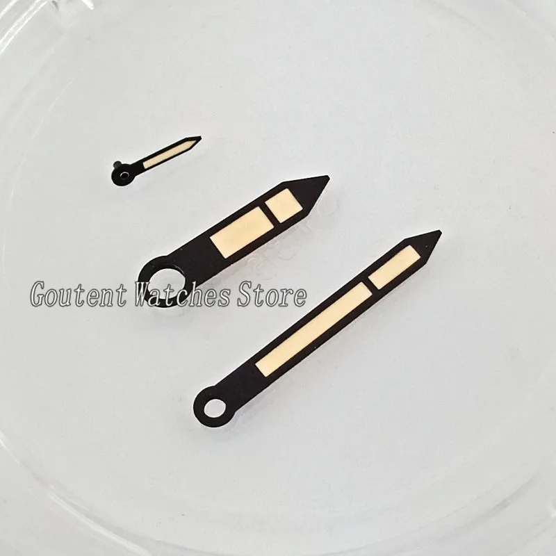 

black edge orange watch hands fit eta 6497 6498 seagull 3600 3620 movement P858