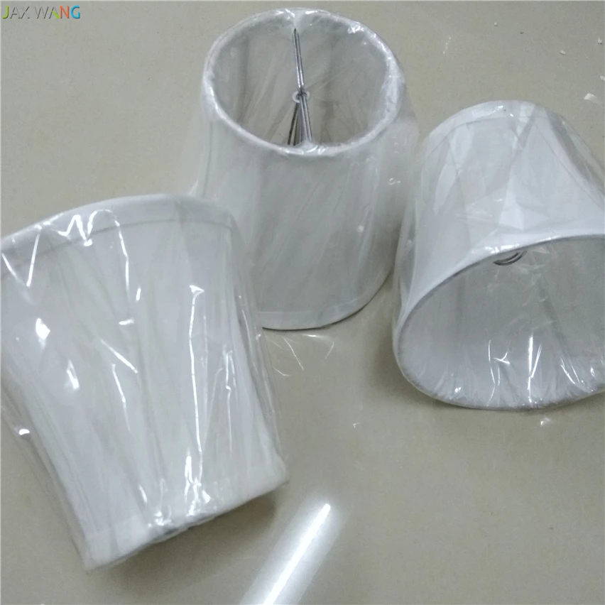 Modern Creative Chandeliers E14 White Fabric Lampshade Cloth Lamp