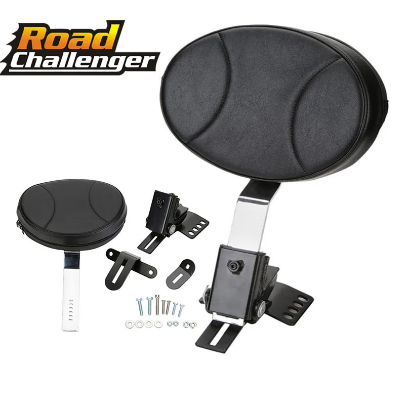 Adjustable Motorcycle Plug In Driver Rider Backrest Kit Motorcycle For