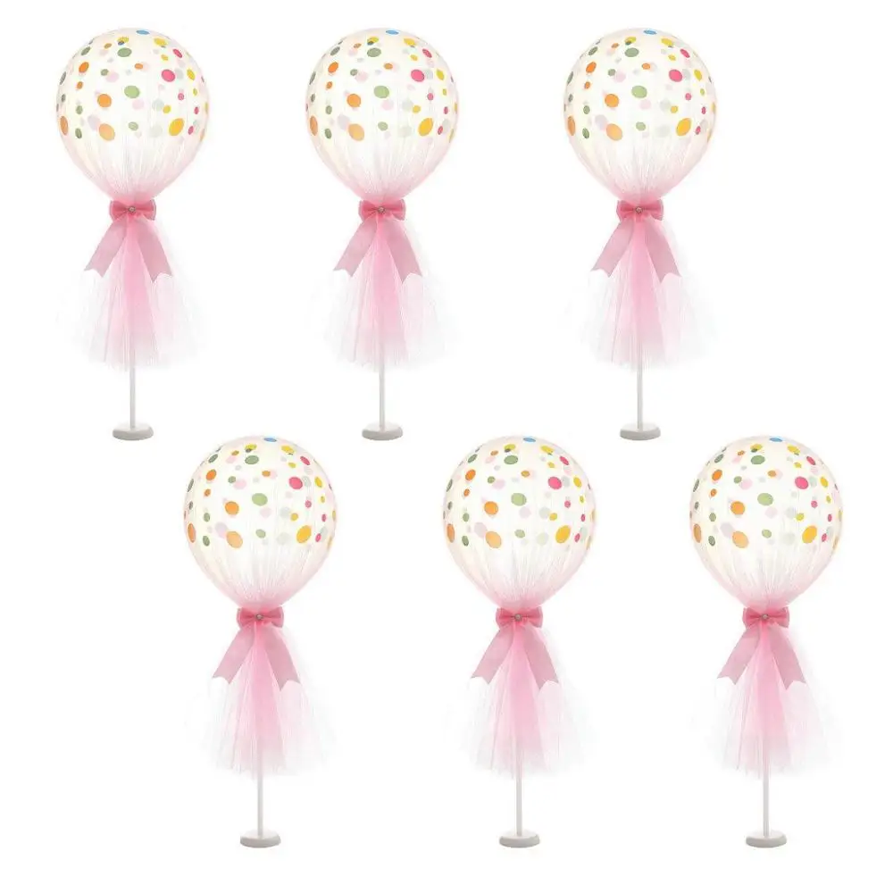  6set 44cm balloon stand wedding decoration table balloons holder stand birthday party baby shower b