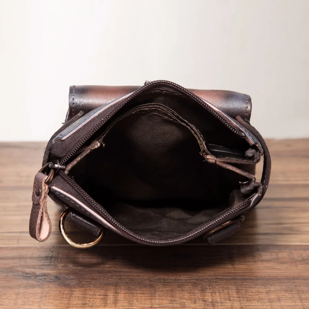 Кожаная мужская многофункциональная дизайнерская Повседневная сумка через плечо, сумка-мессенджер, модный поясной ремень, сумка для телефона, планшета, чехол 8711-db