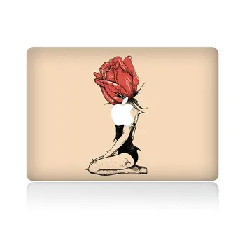 

Rose girl Vinyl Decal Sticker For DIY MacBook Air Pro Retina 11 13 15 inch Decal for Mac Laptop Full Cover Skin Sticker