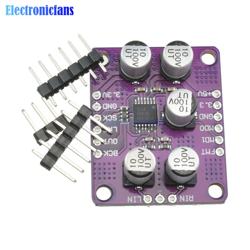 PCM1808 105dB SNR аудио стерео АЦП односторонний аналоговый вход декодер 24bit усилитель доска плеер модуль