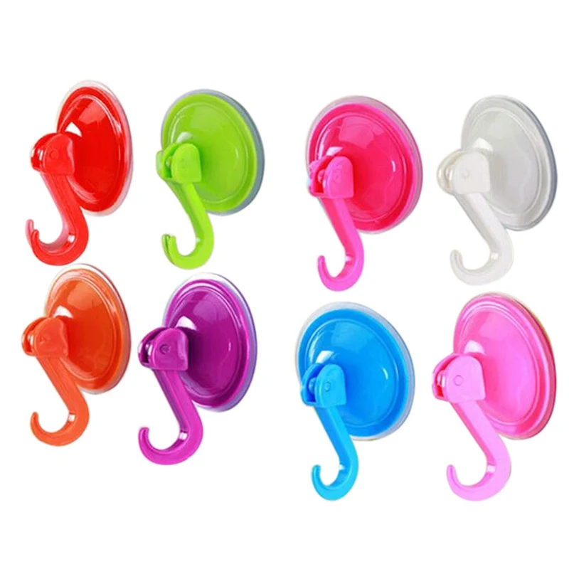 

Wall Hooks Oversized Powerful Vacuum Suction Hooks Suction Cup Seamless Nail Hook Creative Kitchen Bathroom key holder