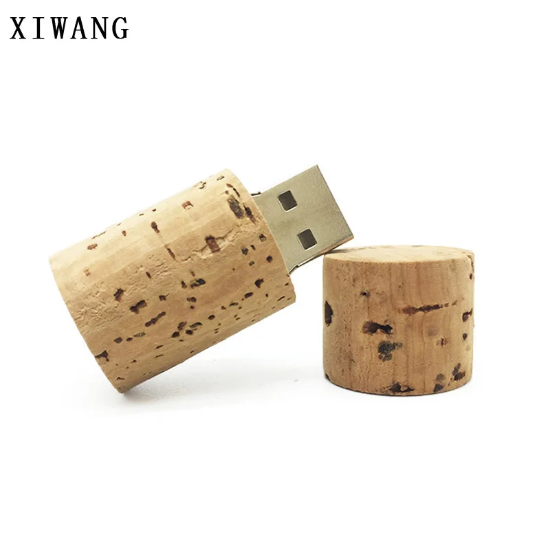 Дизайн usb флэш-накопитель 128 ГБ usb 2,0 накопитель 64 Гб Флешка 32 ГБ 4 ГБ 8 ГБ 16 ГБ usb-носитель палка Деревянные Круглые Винные пробки подарок