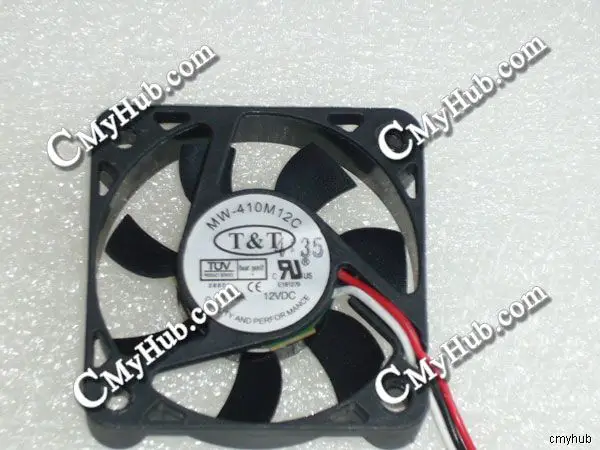 Подлинный для T &amp MW-410M12C DC12V 0.09A 3pin 3wire 4010 40X40X10MM охлаждающий вентилятор | Компьютеры