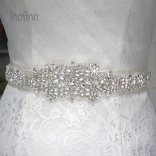 Inofinn WH63 Кристалл Стразы вечернее платье Аксессуары свадебные пояса, пояс невесты свадебные ленты Пояски