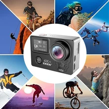 Экшн-камера eken H5S Plus Full HD Ambarella A12 с чипом 4K 30FPS 30 m, водонепроницаемая, 2,0, сенсорный экран, EIS go, Спортивная камера pro cam